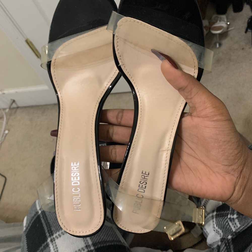 Public desire clear heels